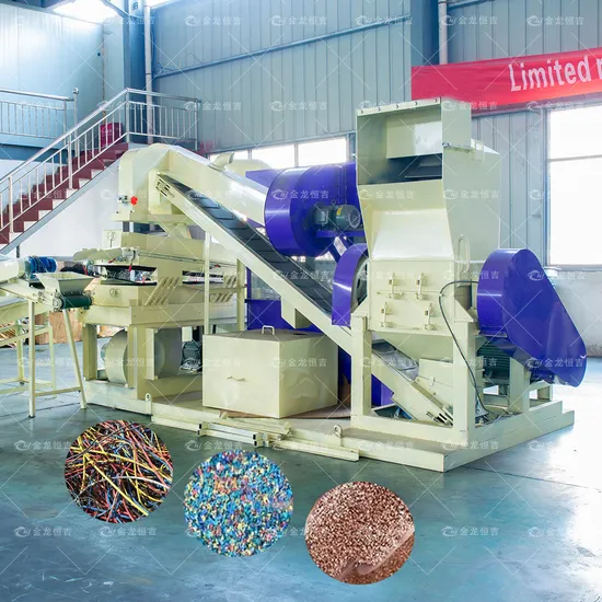 Customized 99% Recycling Rate Scrap Cable Recycling Machine Scrap Copper Wire Granulator Machine Waste Cable Wires